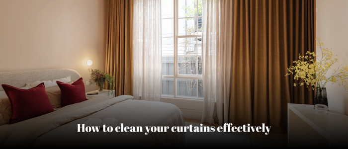 clean curtains effectively