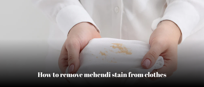 remove mehendi stain from clothes