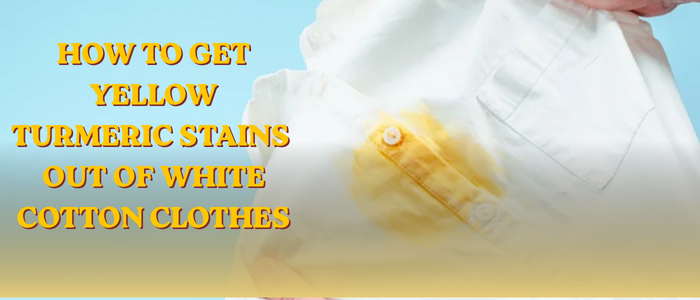 get yellow turmeric stains out